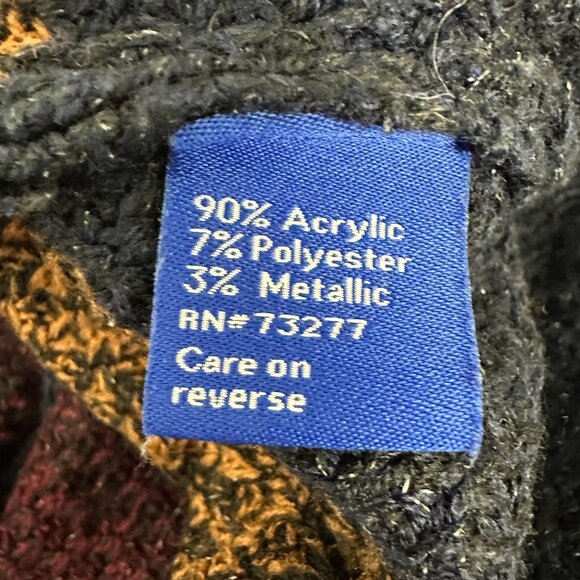 Apt. 9 Womens Chevron Knit Sweater Size Large Multicolor Long Sleeve - Picture 4 of 9